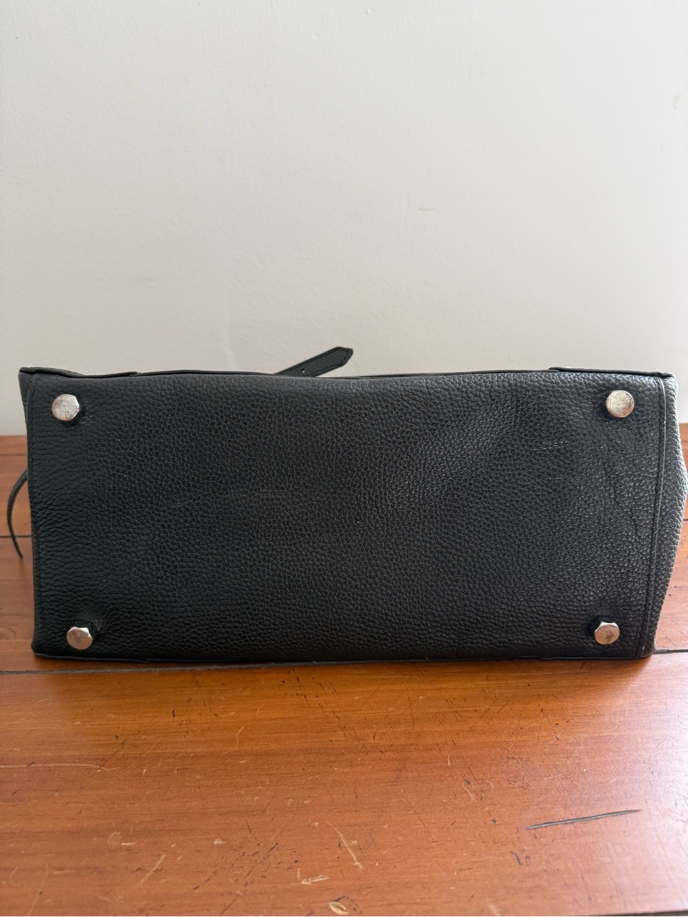 Rebecca Minkoff Black Pebbled Leather Crossbody Satchel - Picture 11 of 15